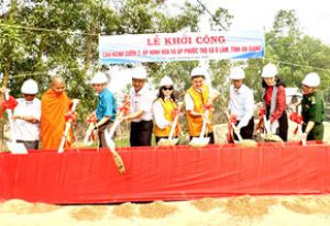 UBND xã Ô Lâm khởi công xây dựng cầu Kênh Sườn 2