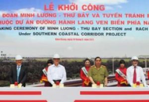 CÔNG TRÌNH ĐƯỜNG HÀNH LANG VEN PHÍA NAM ĐOẠN TỪ XÀ XÍA - KIÊN GIANG ĐẾN ĐƯỜNG VÀNH ĐAI NGOÀI TP. CÀ MAU